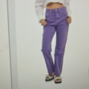 Grey Lab color wash wide leg jean. Size small